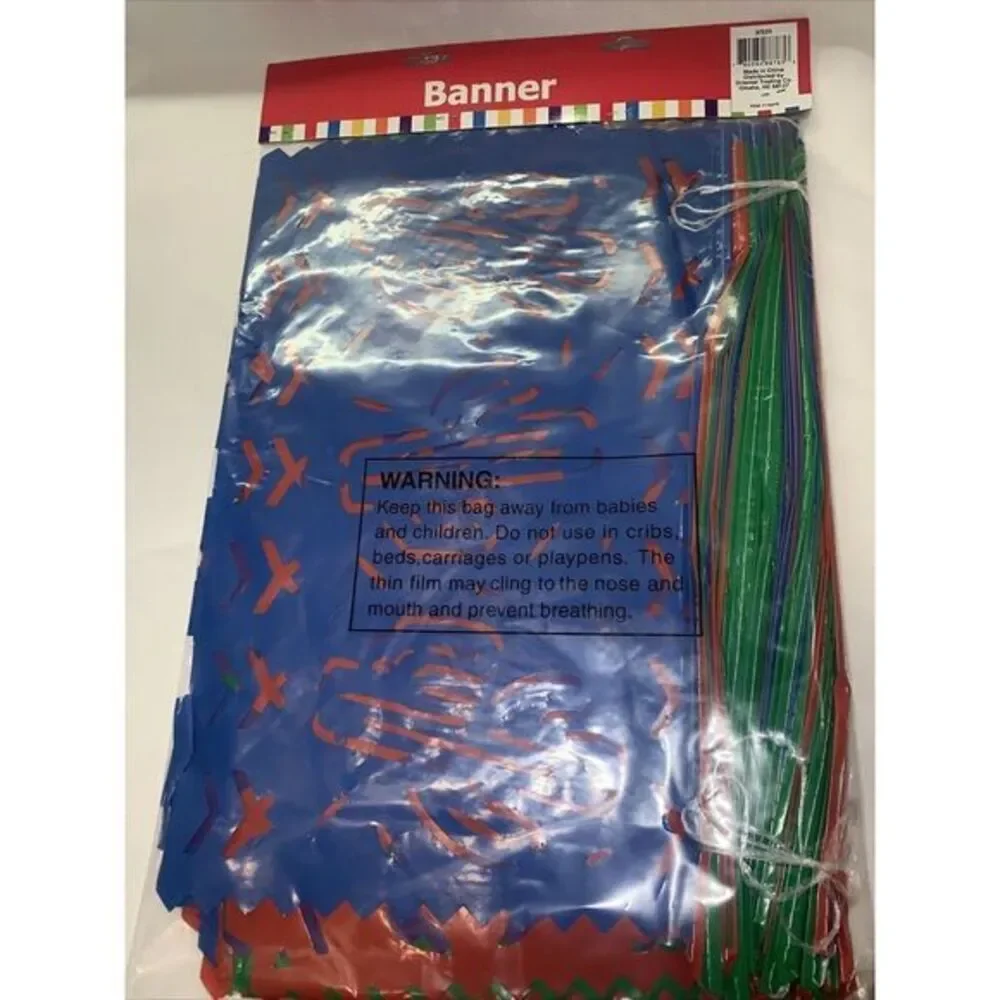 2 packs Mexican Cutout Banner Plastic 100ft‎ Fiesta Quinceanera Indoor Outdoor